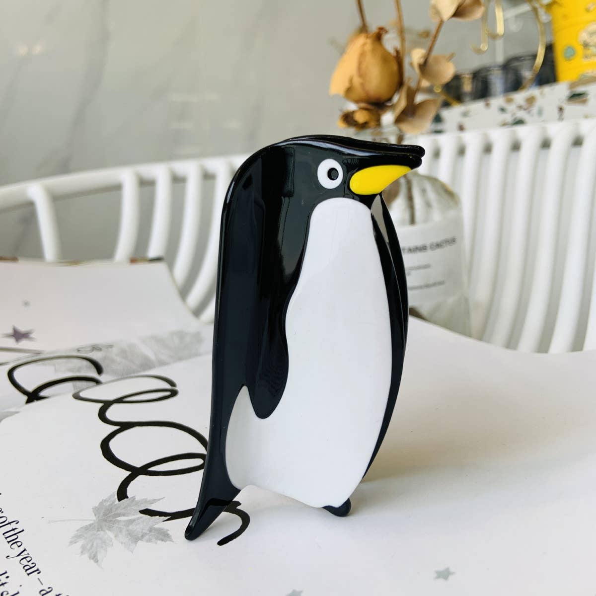 NINEXIS - Wholesale Hair Clip - Women's - CWAHA4506_NICHE DESIGN ANIMAL PENGUIN HAIR CLIP9