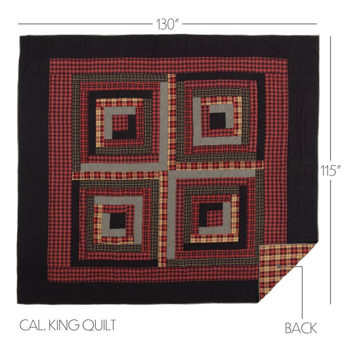 VHC Brands - Wholesale Quilt - Cumberland California King Quilt 130Wx115L