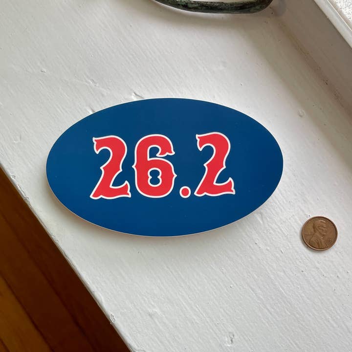 Jesse Haley - Wholesale Sticker - Boston Marathon 26.2 Oval Sticker