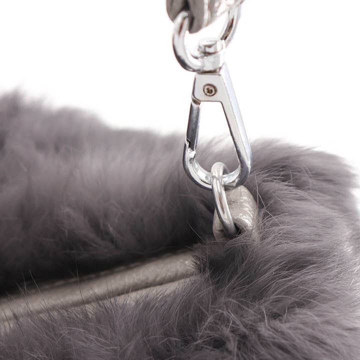 Surell – Engroshandel Clutch - Dame – Kaninpels Muffetaske