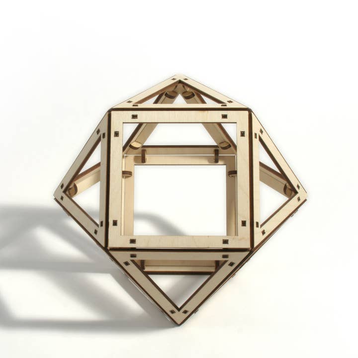 Dahimo - Wholesale DIY Craft Kit - Da Vinci Exacedron Abscisus Vacuus - Educ. Wooden Model Kit2