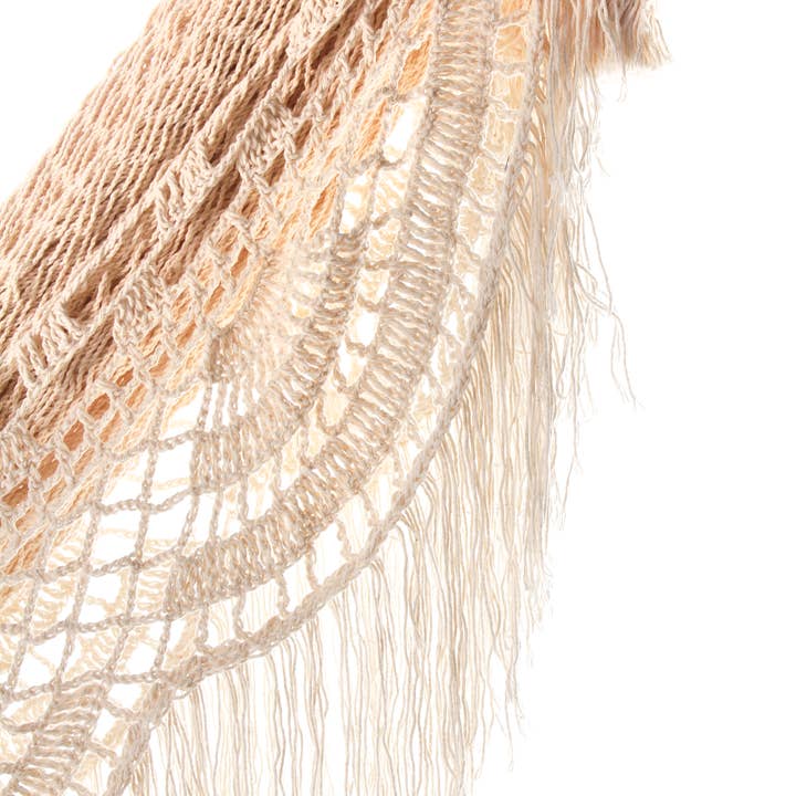 Limbo Imports Hammocks – wholesale Hammock – White Artisan-made Woven Crochet Luxury Hammock- 100% Cotton5