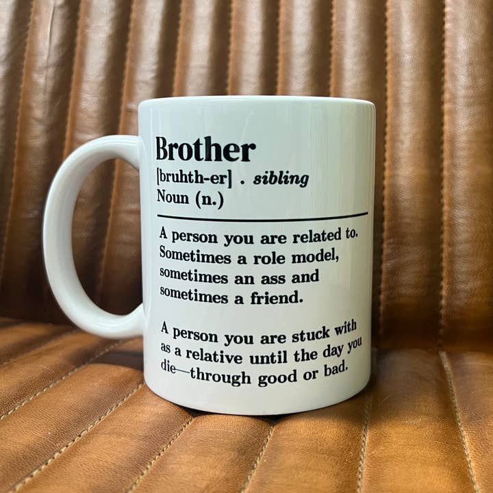 SmartyPants - Wholesale Coffee Mug - "Brother" Definition Mug | Funny Sibling Gift | 11oz Ceramic4