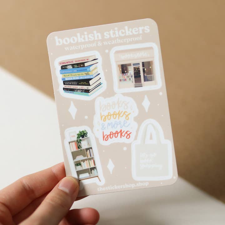 Waterproof Mini Bookish Stickers For Book Lovers for wholesale by The Sticker Shop