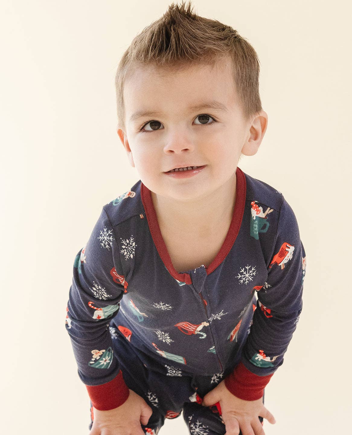 Lark - Wholesale Jumpsuit - Baby - Holiday Convertible Footie in Cozy Cocoa4