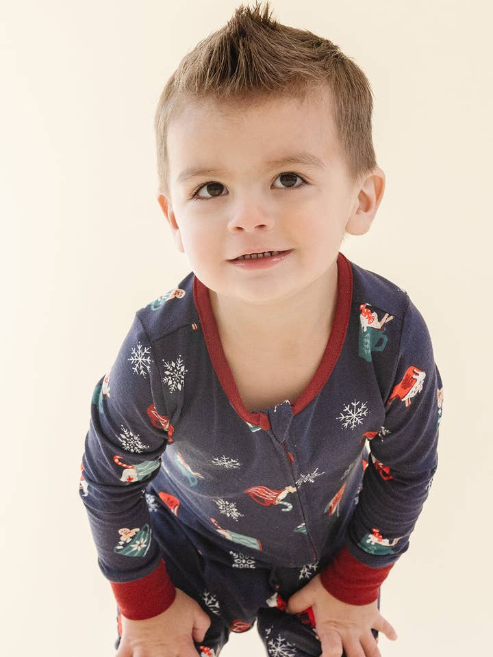 Lark - Wholesale Jumpsuit - Baby - Holiday Convertible Footie in Cozy Cocoa4