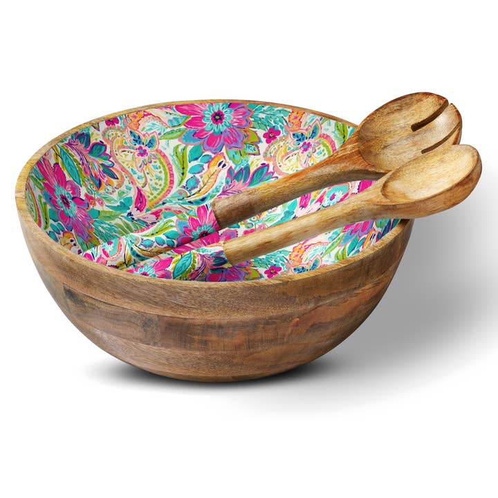 My Casita - Wholesale Decorative Plate/Dish/Bowl - Bright Paisley 12" Decorative Bowl Item 1-13