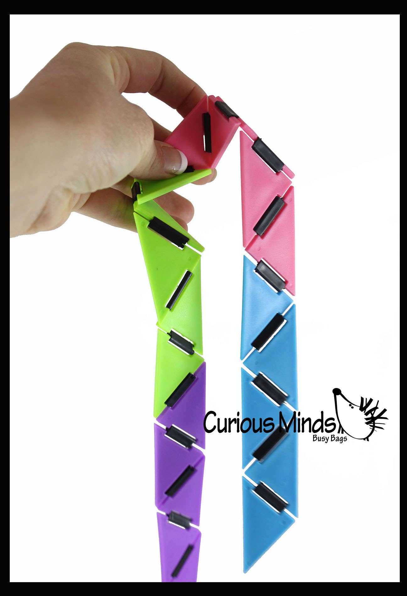 Curious Minds Toys - Wholesale Fidget Toy - Kids - 1 Infinity Triangle - Magic Endless Folding Fidget Toy - Fli7