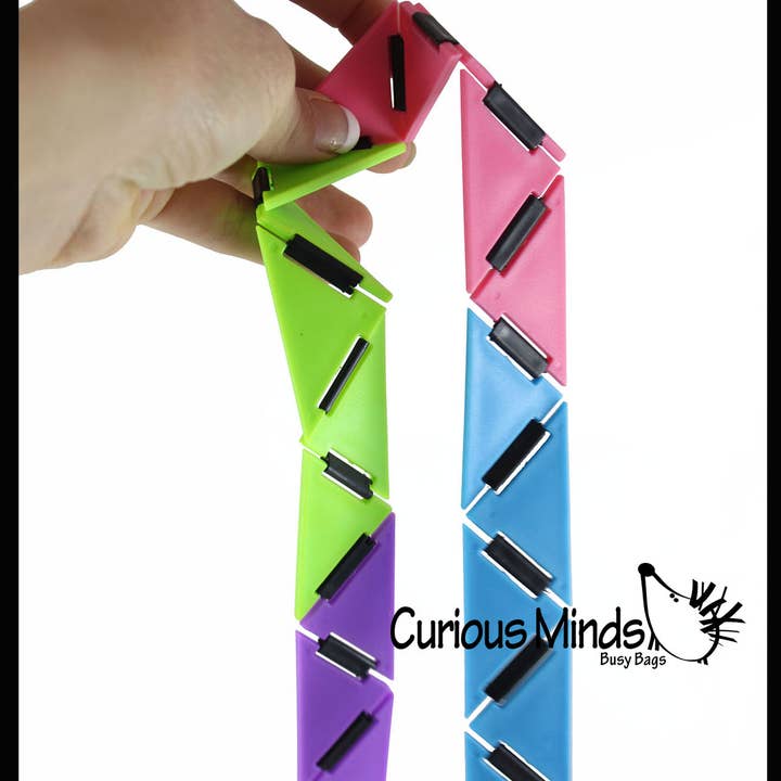 Curious Minds Toys - Wholesale Fidget Toy - Kids - 1 Infinity Triangle - Magic Endless Folding Fidget Toy - Fli7