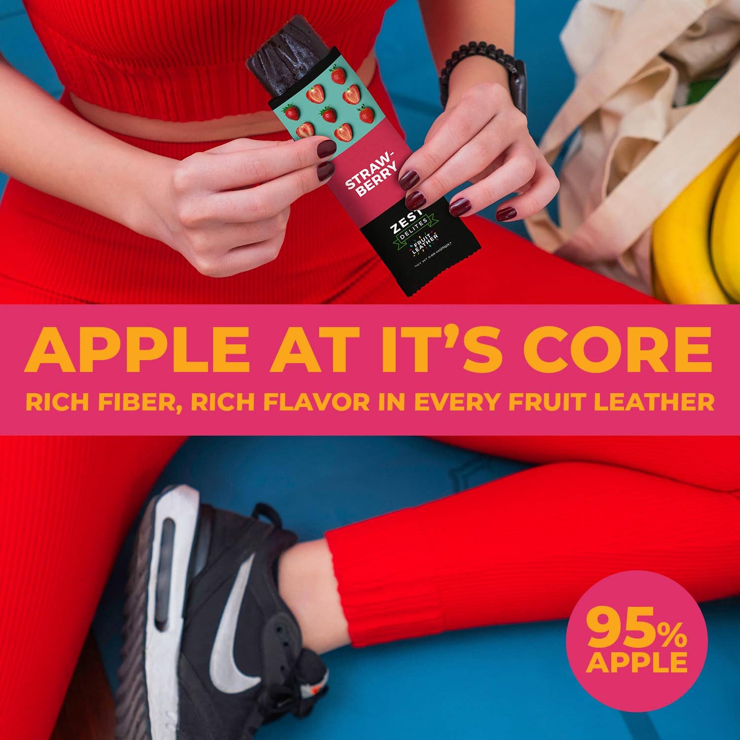 Zest Delites - Wholesale Fruit Snacks - Zest Delites Fruit Leather Snacks 0.88 oz x 50 packs5