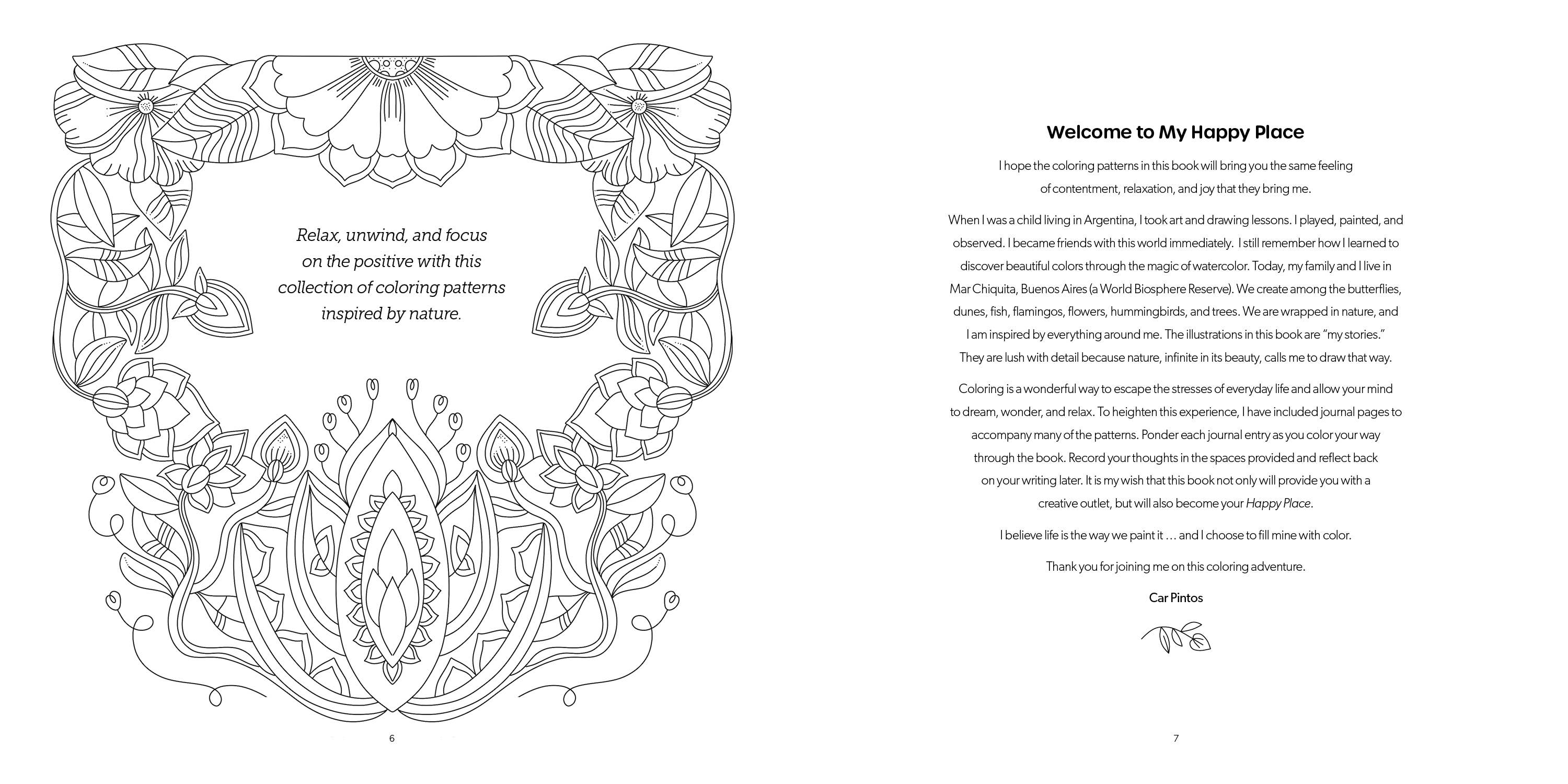 Schiffer Publishing - Wholesale Coloring Book - Adult - Happy Place Coloring Book2