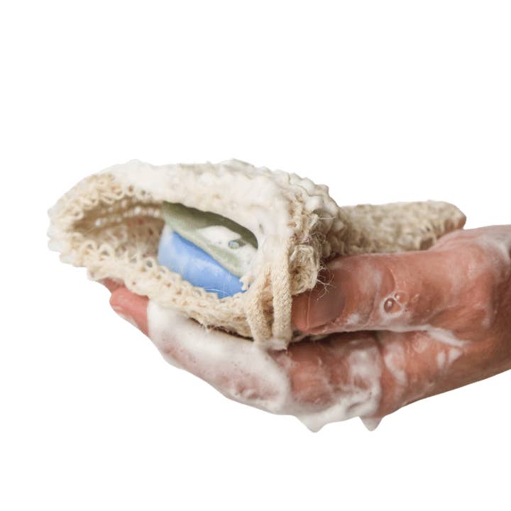 Eksfolierende sæbesparerpose - 24 pr. ordre for engroshandel hos One Bed Bookclub