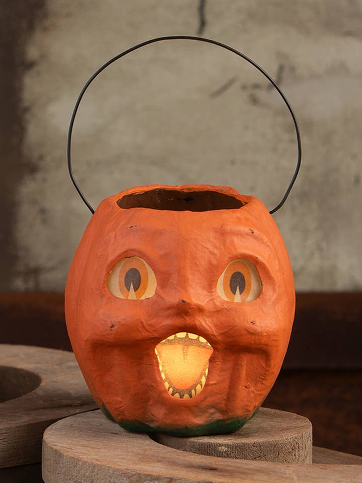 Vintage Pumpkin Bucket Small for wholesale by Bethany Lowe Designs