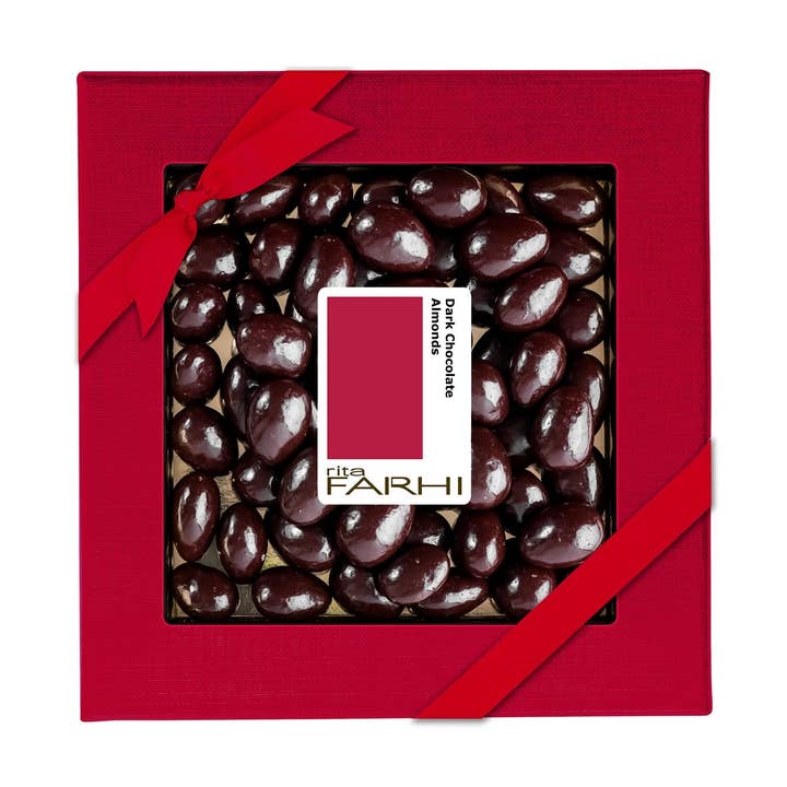 Dark Chocolate Coated Almonds, Palm Oil Free, 210g for wholesale by Mallow Tree Limited