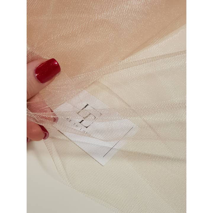 Lace To Love - Wholesale Craft Supplies - Shiny Salmon Pink Medium Stiff Tulle 118" Wide TT60335