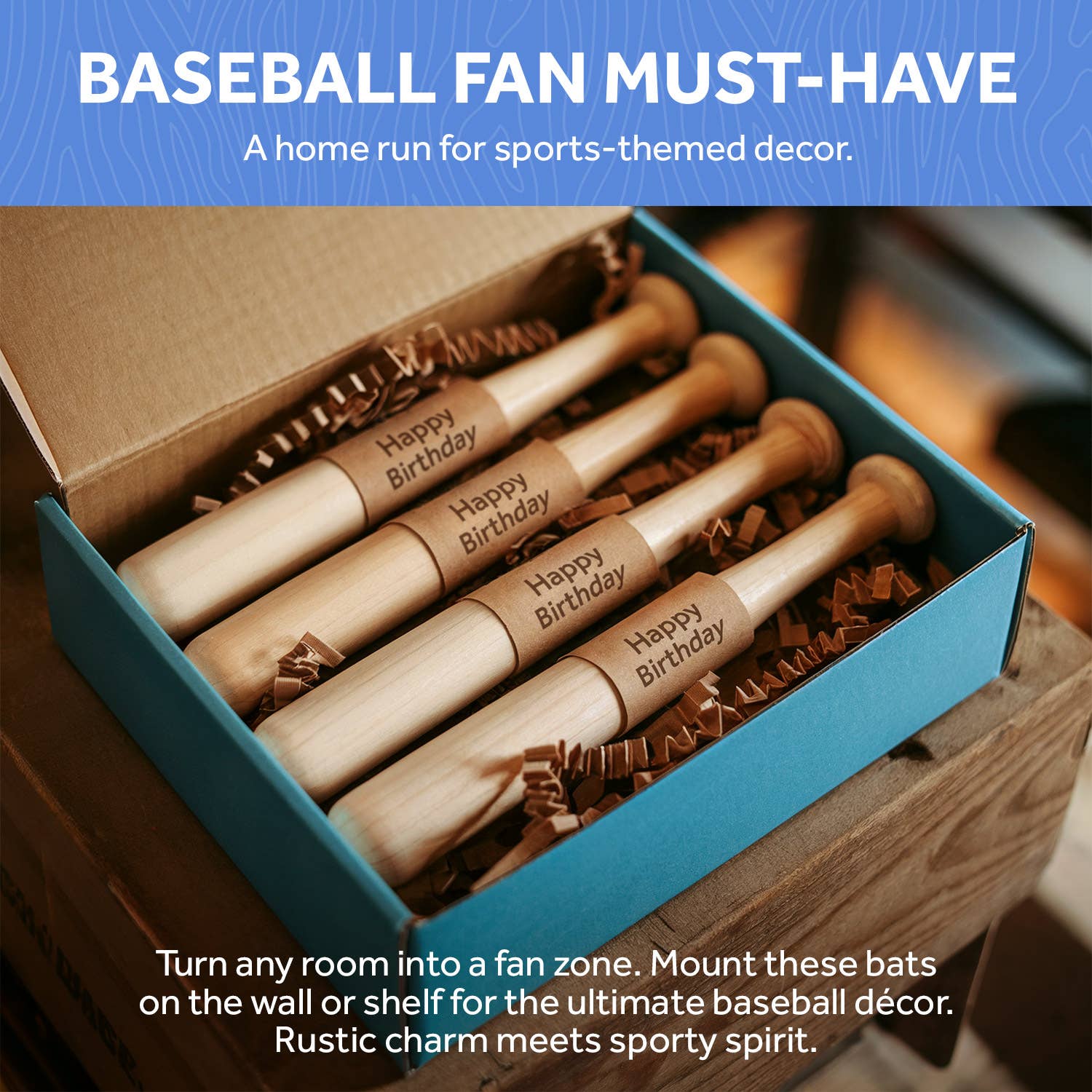 Woodpeckers Crafts - Wholesale DIY Craft Kit - Small Baseball Bat, 12"4