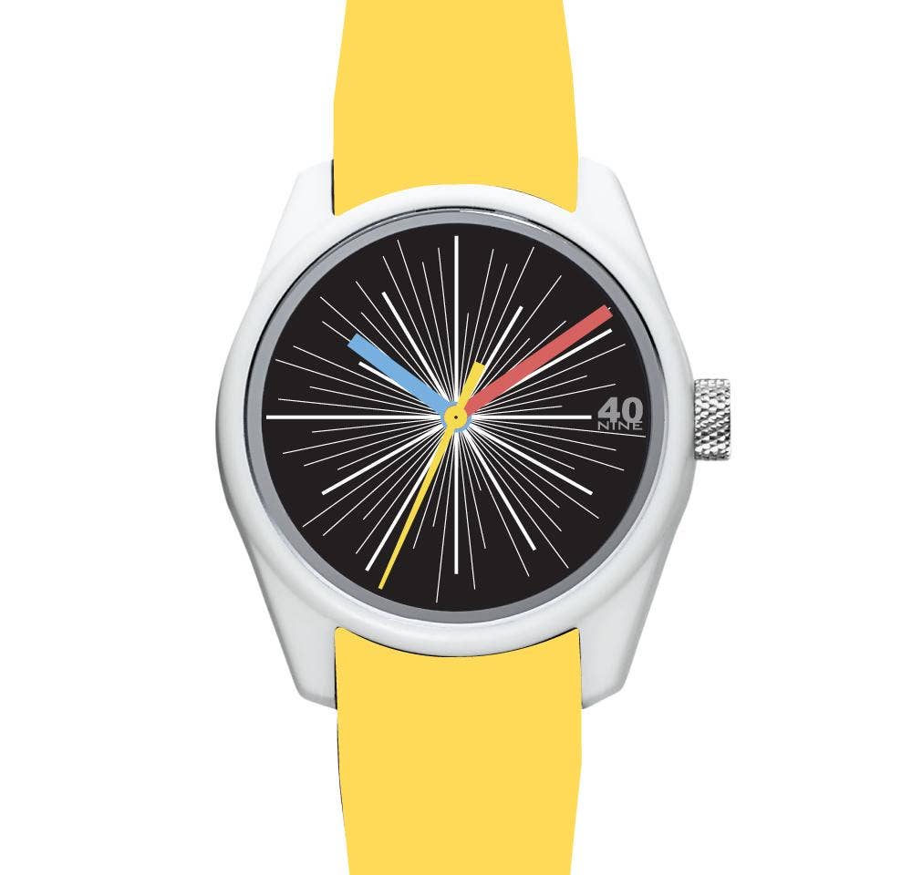 40Nine - Wholesale Wrist Watch - Men's - Splash Mens Watch - Yellow