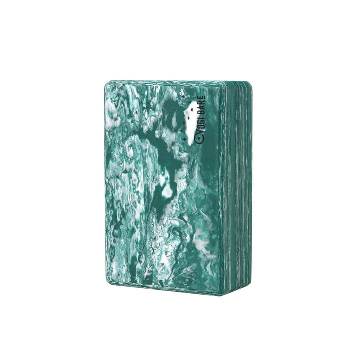 Blocco da yoga verde bosco - Blocco di supporto in schiuma rigida per la vendita all'ingrosso da parte di Yogi Bare