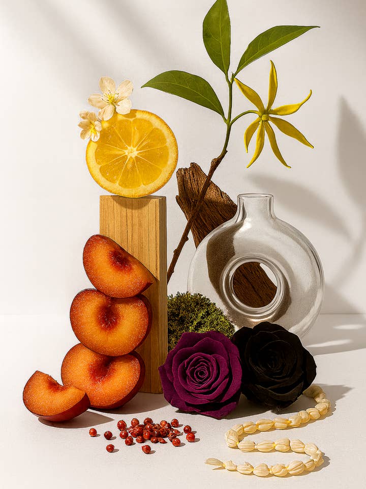 CANDELA PROFUMATA AL FIORE DI HINOKI CON STOPPINO IN LEGNO per la vendita all'ingrosso da parte di VILLA ABURI