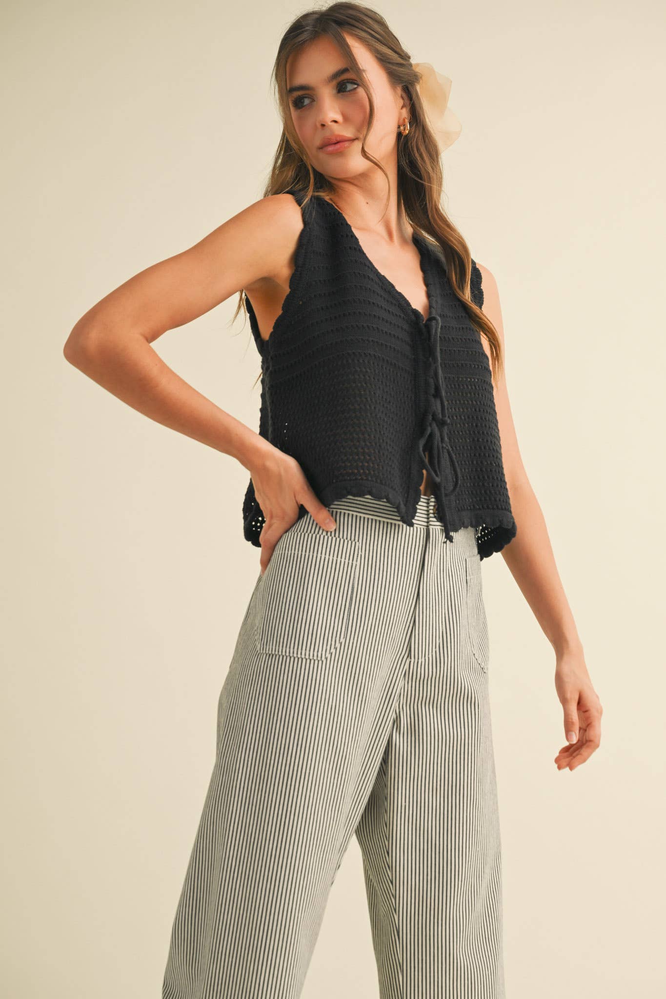 &MERCI – wholesale Tröjväst – Dam – TIE FRONT TRÖJVÄST MSW1087221