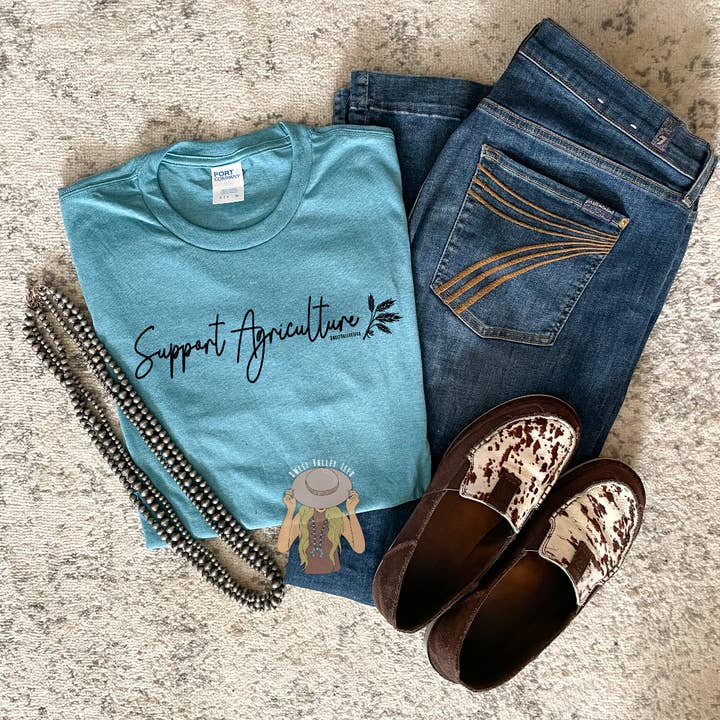 Support Agriculture Tee for wholesale by Sweet Valley Tees