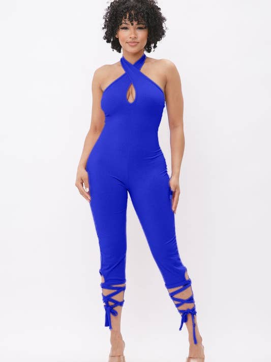 Combinaison Haulter à encolure et à nouer à la cheville pour la vente par Belita Collection