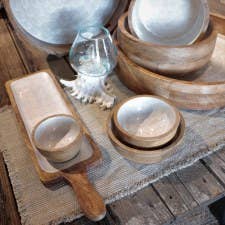 EARTHWARE – Engroshandel Pyntetallerken/skål – Salatskål i mangotræ Megan XL2