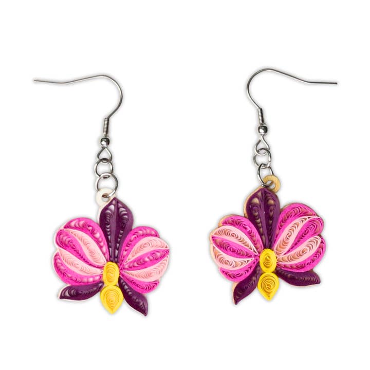 Orchid Quilling ørering for engroshandel hos Poppin Cards and Gifts