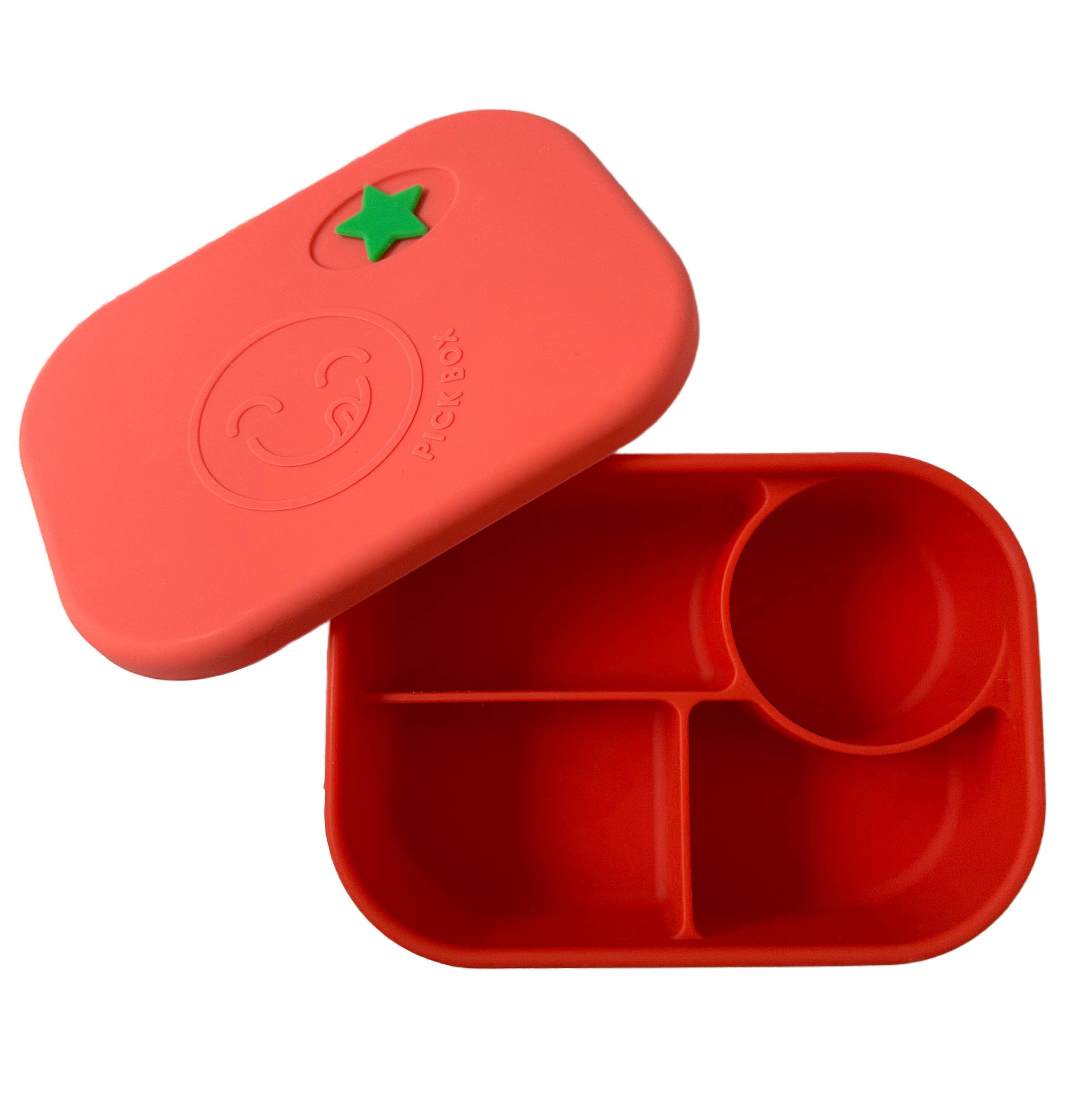 Pick Plates - Vente Sac/boîte repas – enfant - Boîte à déjeuner Bento Pick Box en silicone à 4 compartiments5
