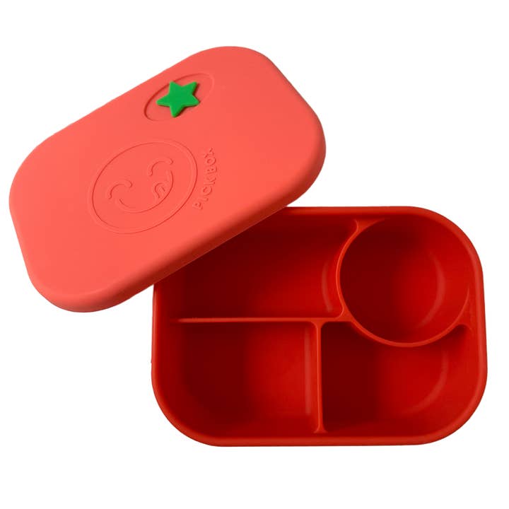 Pick Plates - Vente Sac/boîte repas – enfant - Boîte à déjeuner Bento Pick Box en silicone à 4 compartiments5