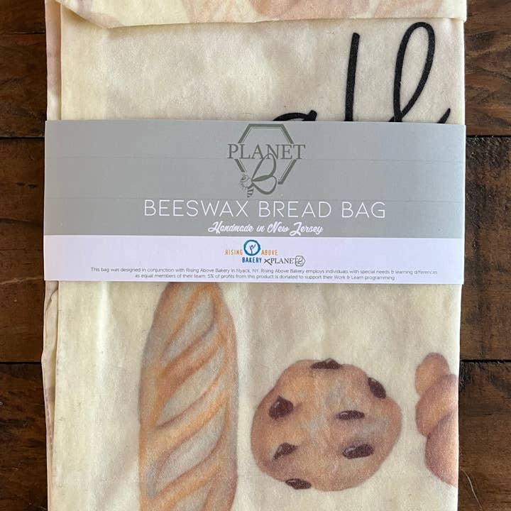 Planet B, Inc. - Wholesale Food Storage Wrap/Bag - Beeswax Bread Bag - All You Knead is Love