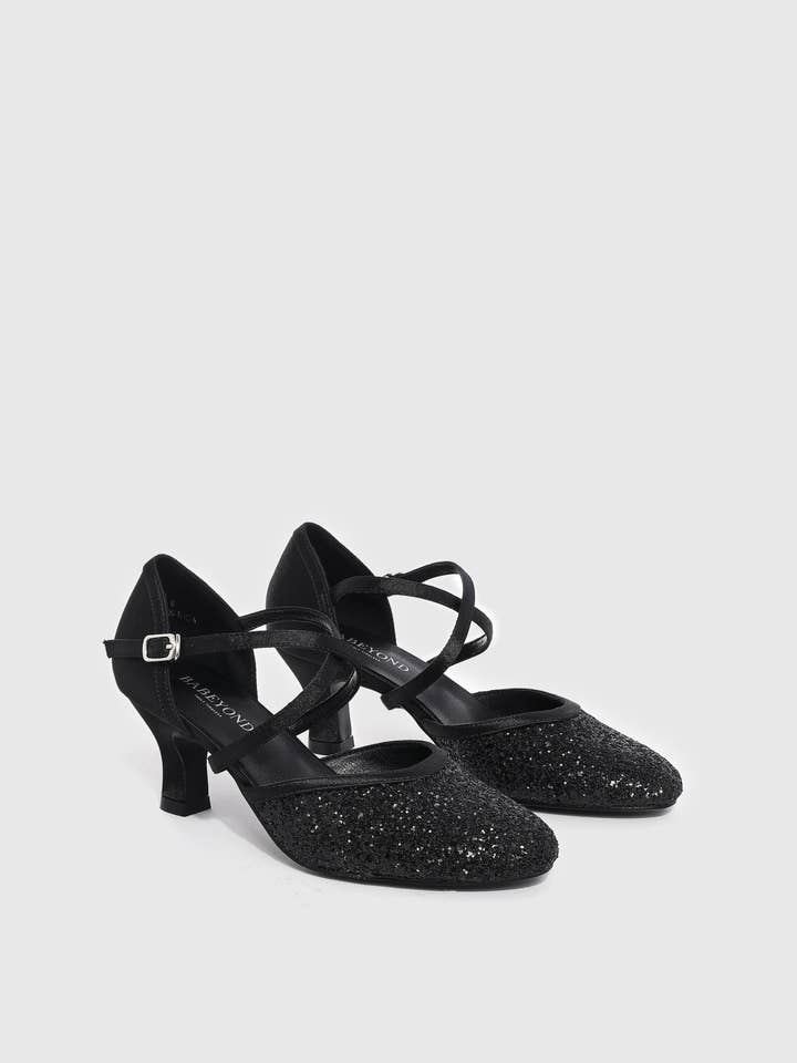 BABEYOND - Wholesale Low Heels - Women's - Closed Toe Flash Latin Dance Shoes0