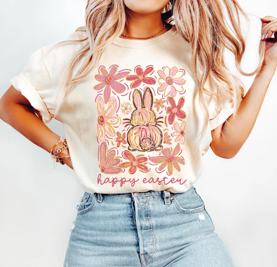 Southern Backroad Tees LLC - Vendita all'ingrosso Felpa stampata - Donna - Maglietta/felpa di Buona Pasqua1