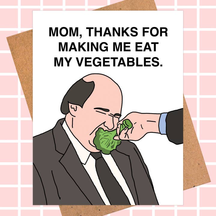 The Office, divertente biglietto per la festa della mamma, Kevin Malone per la vendita all'ingrosso da parte di Pop Hot Cards