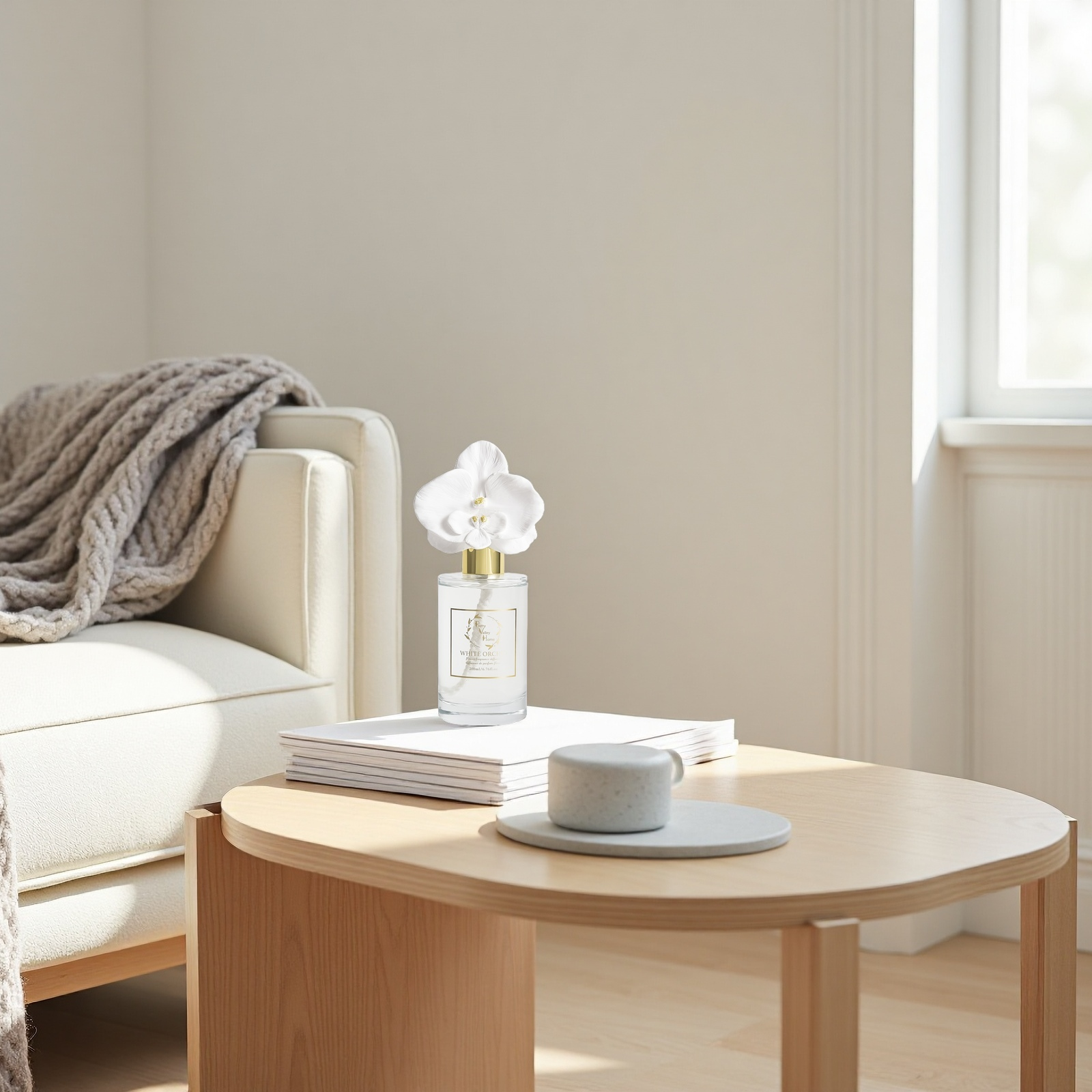 Pretty Valley Home - Wholesale Reed Diffuser - Diffuser Sets Gifts 6.8Oz Golden Orchid (2025)- White Orchid3