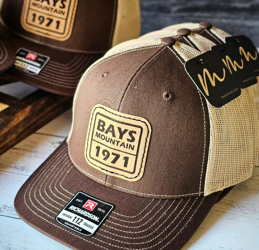 Mad River - Wholesale Trucker Hat - Unisex - Richardson 112 Trucker Hat w/Custom Square Leatherette Patch3