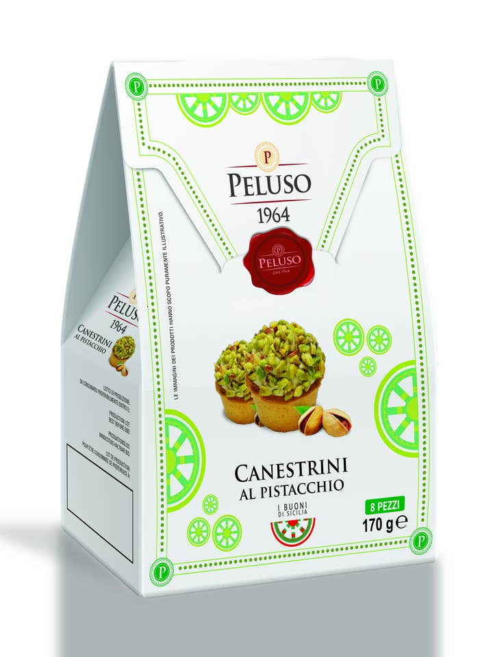 PISTACHIO CANESTRINI - STUFFED BISCUIT for wholesale by DOLCI PELUSO SRL
