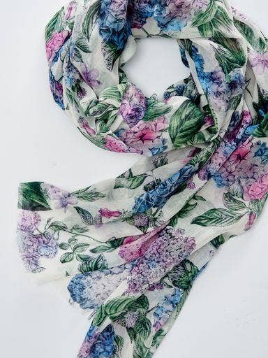 UK & EU ONLY - Hydrangea Light Weight Scarf for wholesale by Fable England