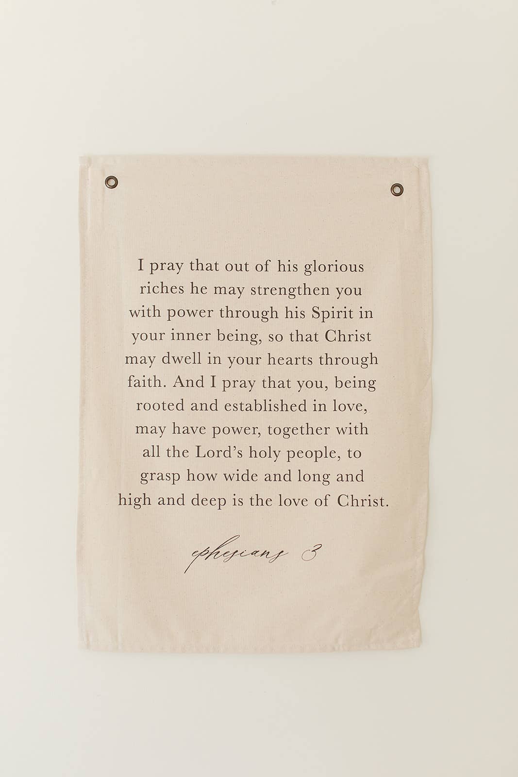 DWELL Home Shoppe - Wholesale Poster - Ephesians 3 Banner Wall Hanging0