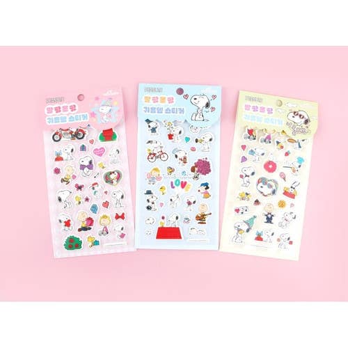 K-Wonderland – wholesale Sticker – Peanuts Snoopy Soft Cushion Deco Stickers4