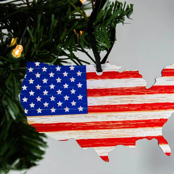 The Lower 48 American Christmas Ornament for wholesale by Flags of Valor