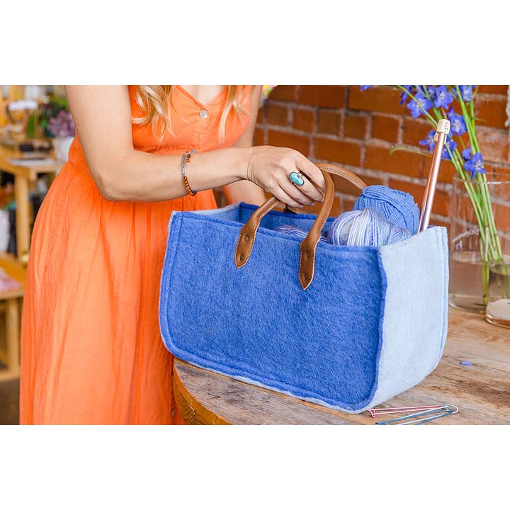 Fibres of Life - Wool & Felt - Wholesale Tote Bag - Women's - The Grab-&-Go Carry All | Felt Wool Tote Bag | Soft Yarn Bag27