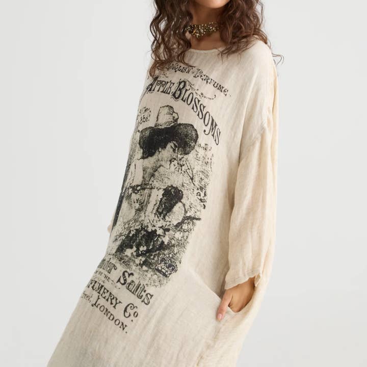 Miss Rose Sister Violet - Wholesale Dress - Women's - WOMEN'S - Secret Garden Linen Gauze dress.