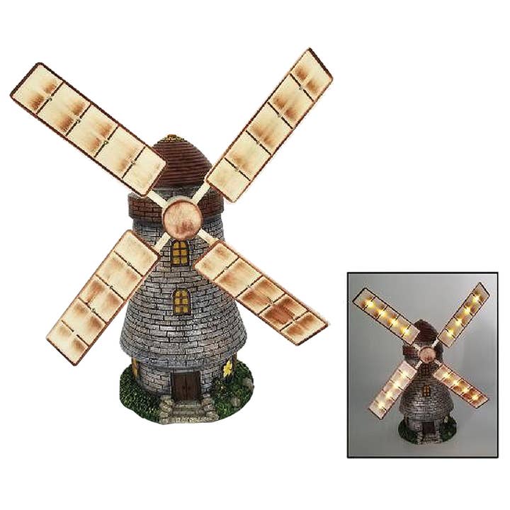 Moulin à vent solaire de 15,3 po pour la vente par Santa’s Workshop Inc.