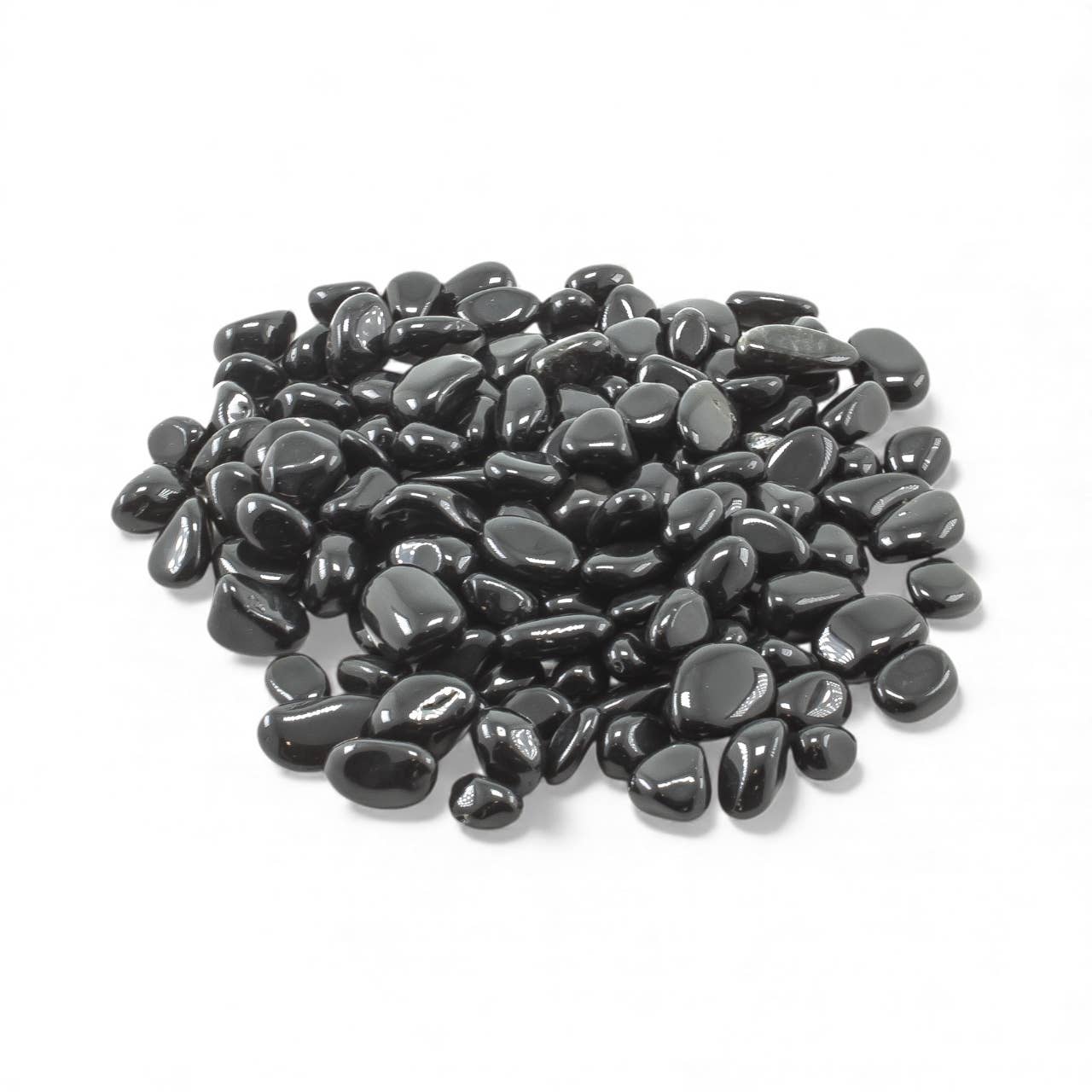Quasar Gems USA - Wholesale Spiritual Stone/Crystal - Black Obsidian Tumbled 10-20mm 1KG/2.2lbs2