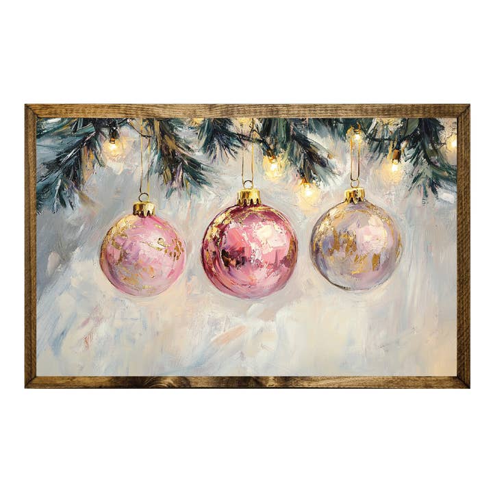 ARTISTIC SERIES TIMBERLAND- SHADES OF PINK ORNAMENTS PAINT for wholesale by Jarmz Designs