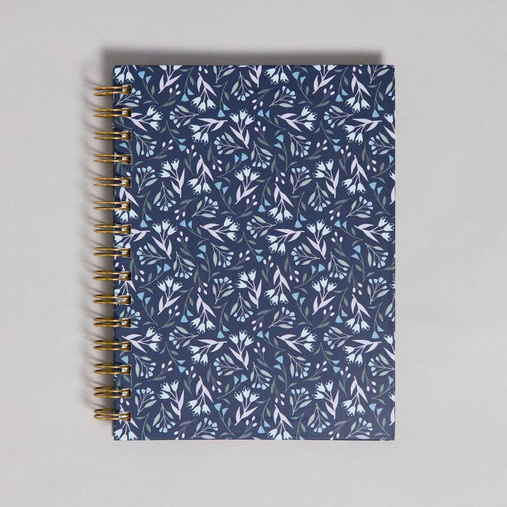 U Brands - Wholesale Journal/Diary - U Brands Navy Floral Spiral Journal + Pen2