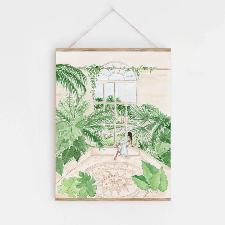 In the Jungle Boho Tropical Art Print for wholesale by Almeida Illustrations