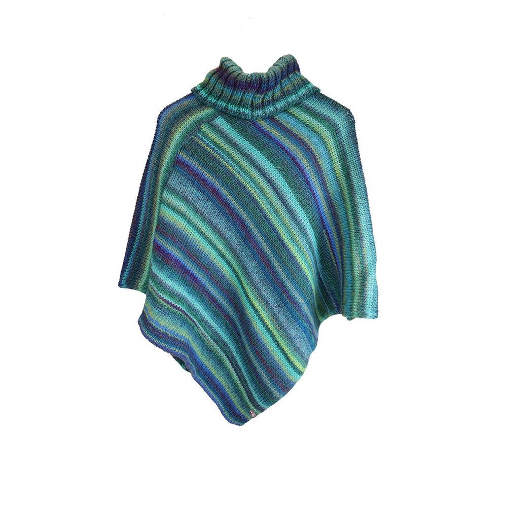MAISON BONNEFOY - Wholesale Poncho - Women's - RAFAEL - Multicolor poncho with large mesh0