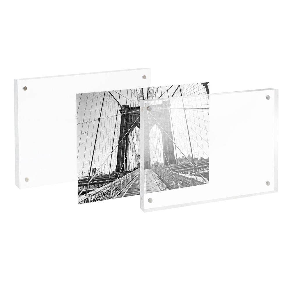 Isaac Jacobs International - Wholesale Picture Frame - Isaac Jacobs Super Thick Clear Acrylic Magnetic Photo Frame18